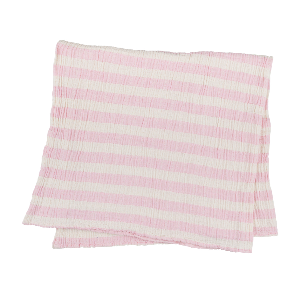 Плед-накидка Barine - Stripe Muslin pembe рожевий 77*82