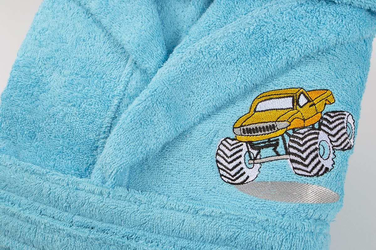 Халат дитячий Lotus - Jeep 3-4 роки бірюзовий - фото 2