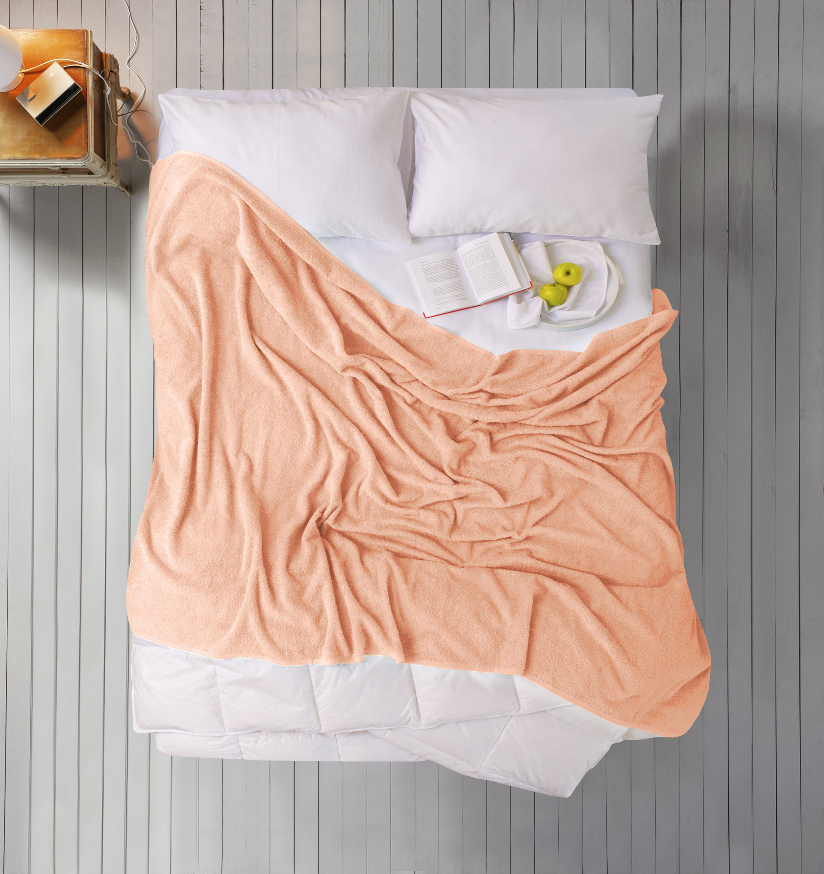 Простирадло Iris Home махрове - Peach 190*220