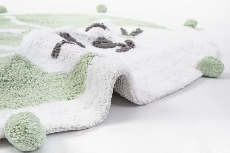 Килимок в дитячу кімнату Irya - Bunny mint ментоловий 110*110 - фото 4