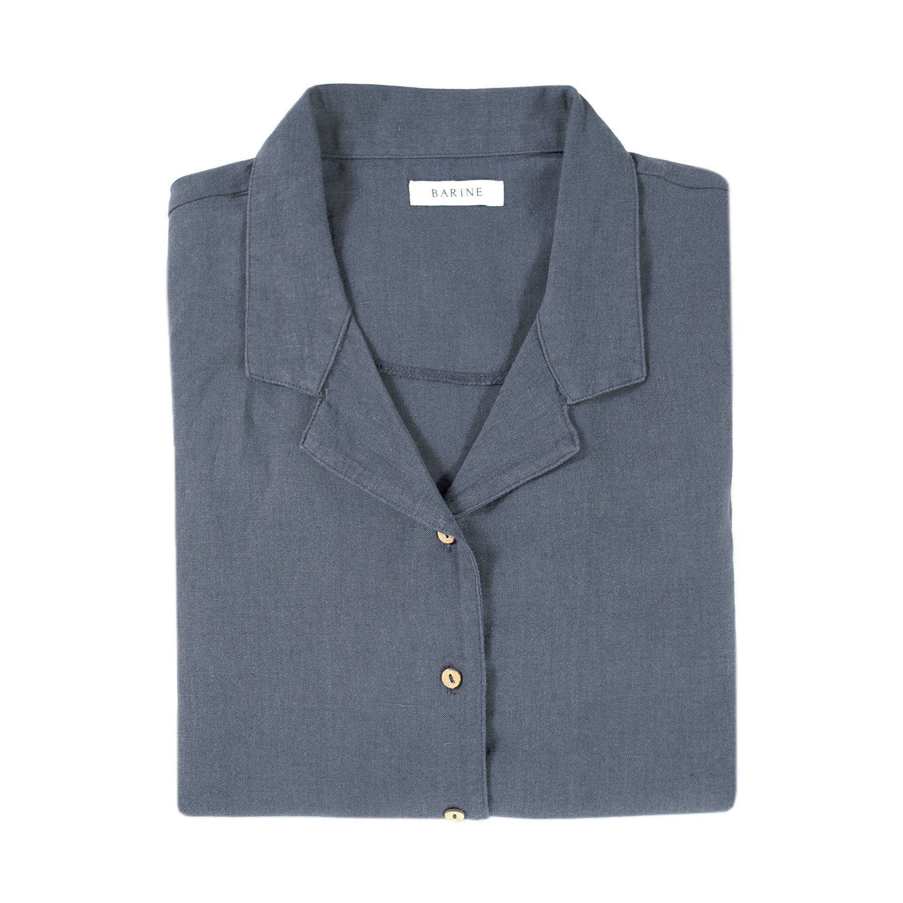 Домашня сорочка Barine - Lino PJ indigo індиго S