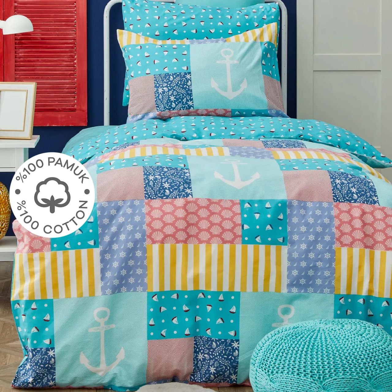 Постільна білизна Nautica Home - Patch ранфорс підлітковий