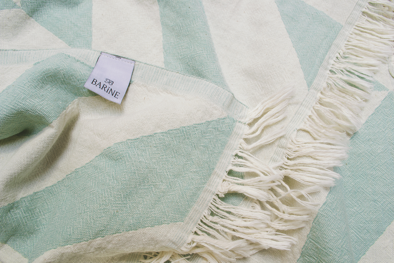 Плед-накидка Barine - Fishbone Throw Sage 130*180 - фото 3
