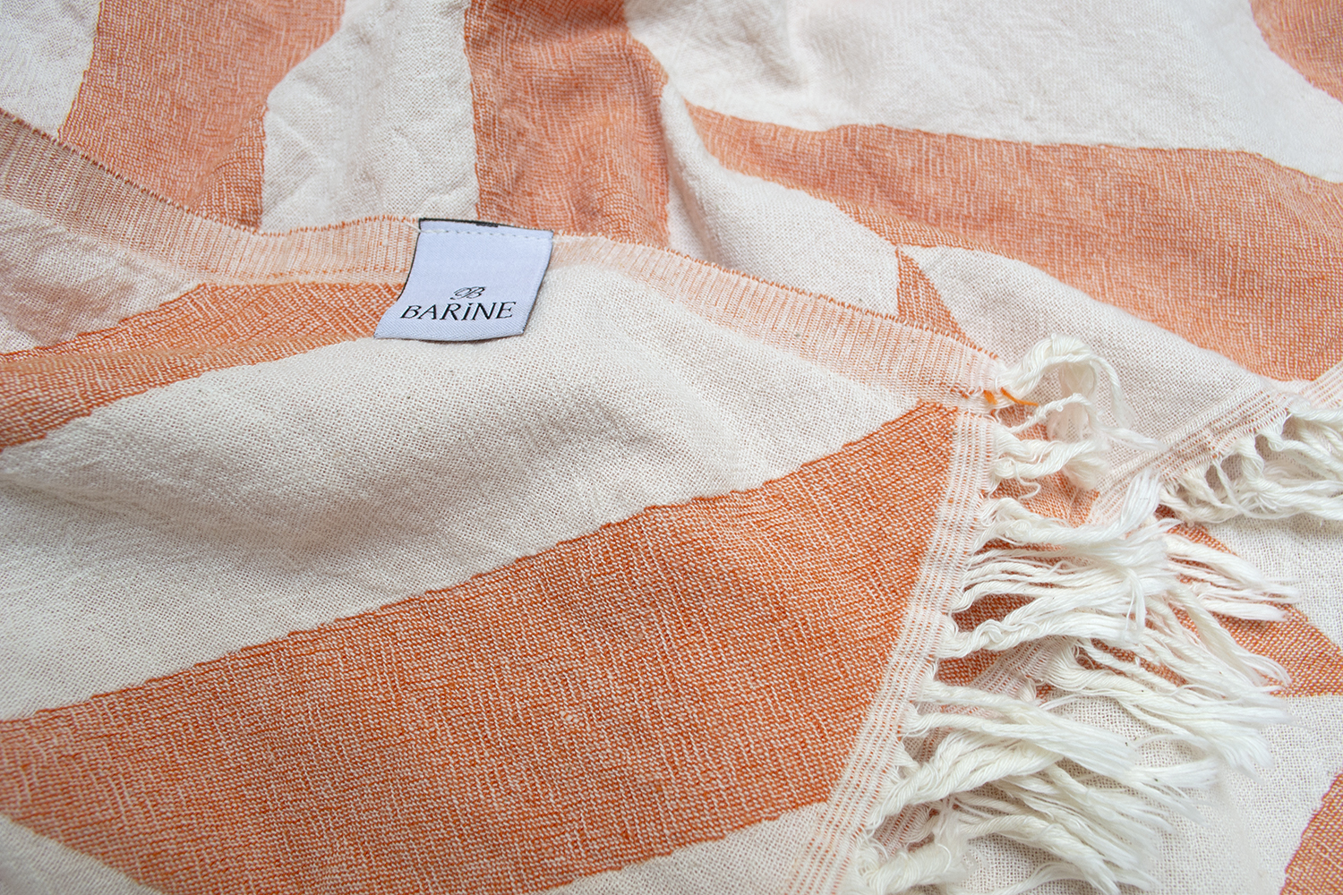 Плед-накидка Barine - Fishbone Throw Orange 130*180 - фото 3