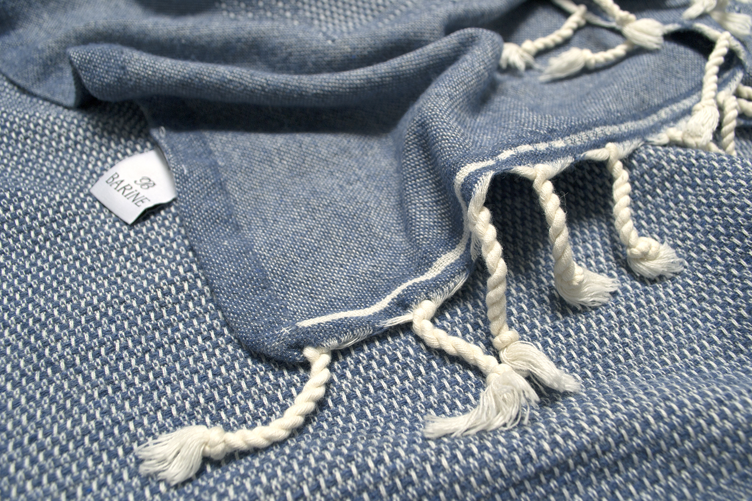Плед-накидка Barine - Tan Throw denim синій 125*180 - фото 3