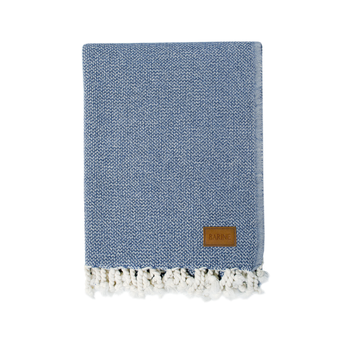 Плед-накидка Barine - Wool Basket indigo синій 120*175 - фото 2