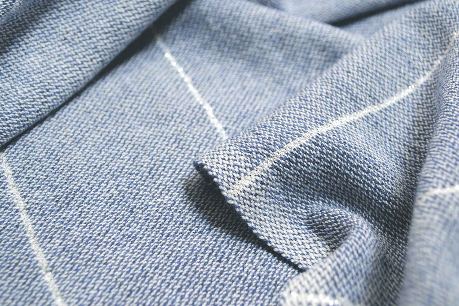 Плед-накидка Barine - Gleam denim синій 120*165 - фото 3