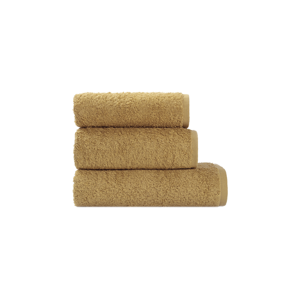 Рушник Iris Home Готель - Гірчичний golden olive 50*90 500 г/м²