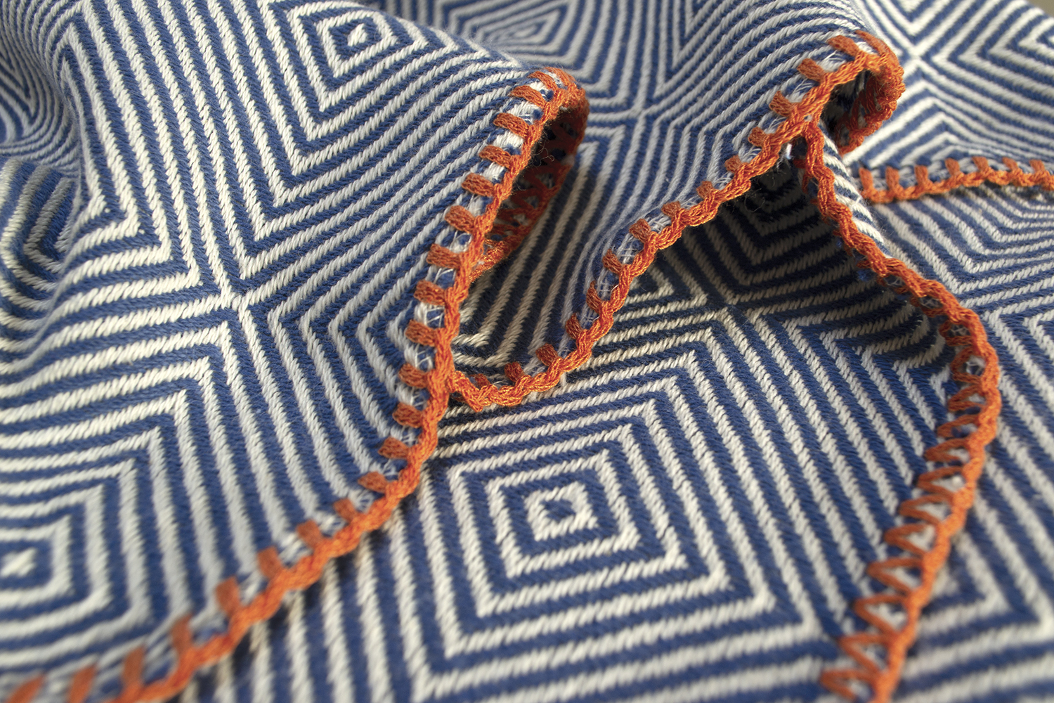 Покривало Barine - Tetra Throw Denim 135*195 темно-синій - фото 3