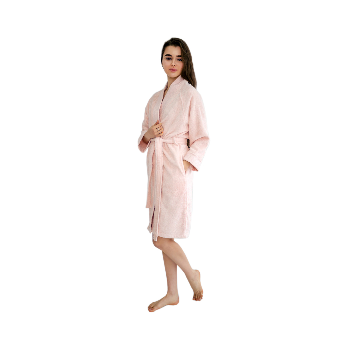 Халат махровий Irya - Nera pudra L/XL пудра - фото 2