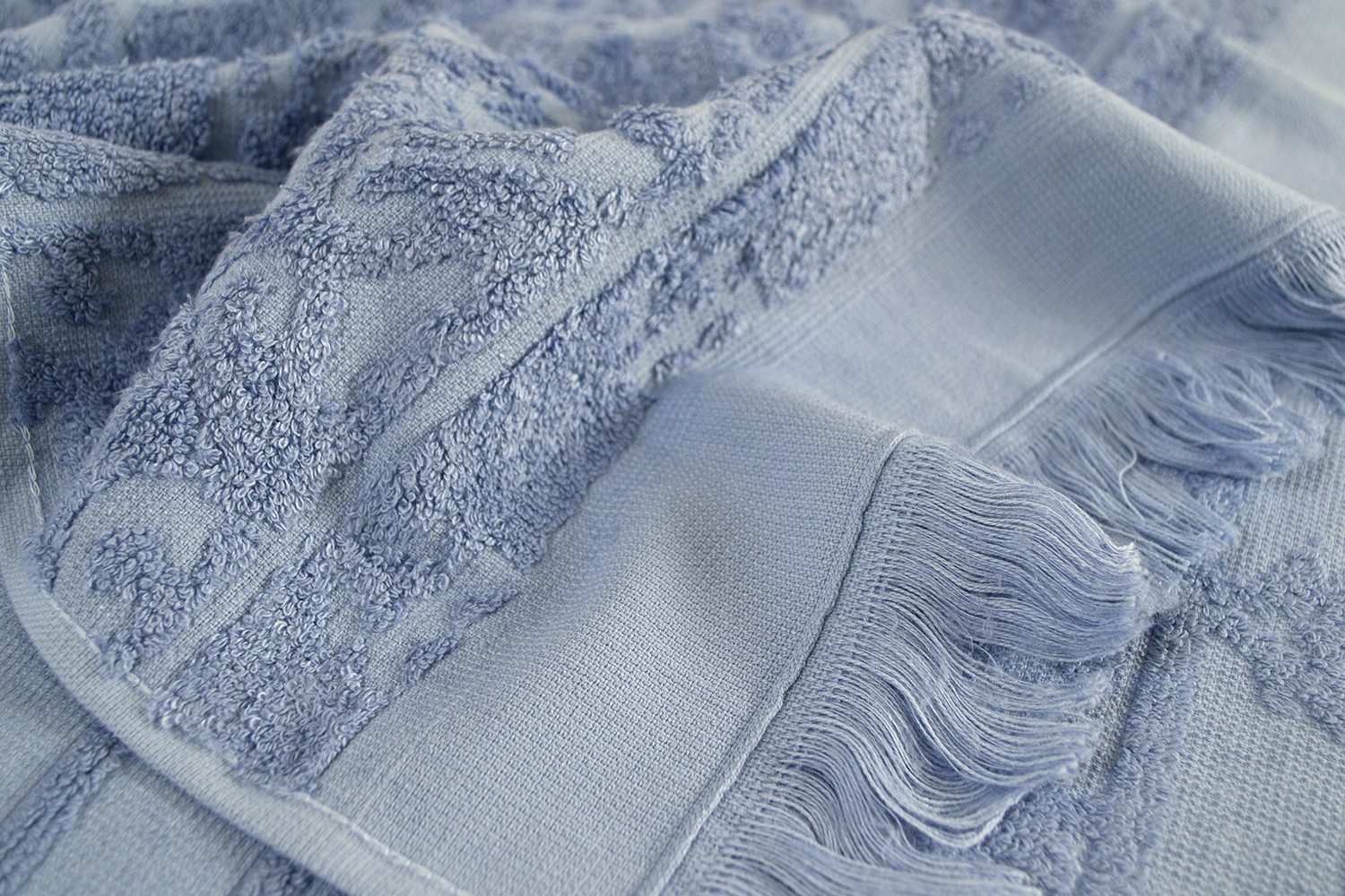 Рушник Tac Royal Bamboo Jacquard - S. Mavi 50*90 - фото 3