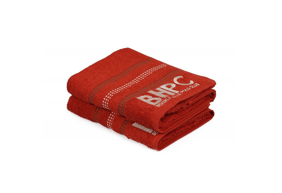 Набір рушників Beverly Hills Polo Club - 355BHP1450 Botanik Brick Red 70*140