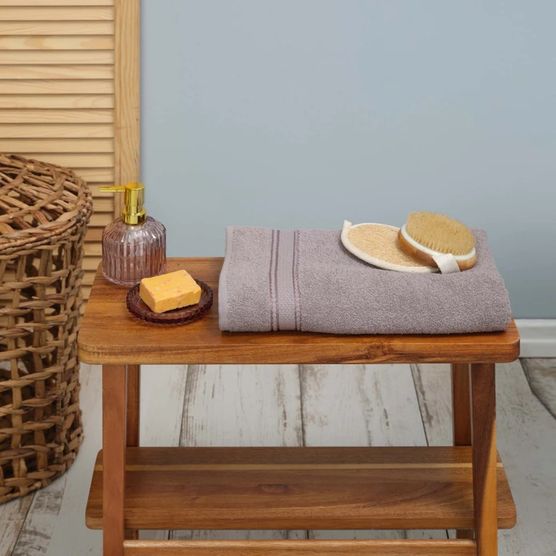 Рушник Karaca Home - Daily Soft gri сірий 70*140 - фото 4