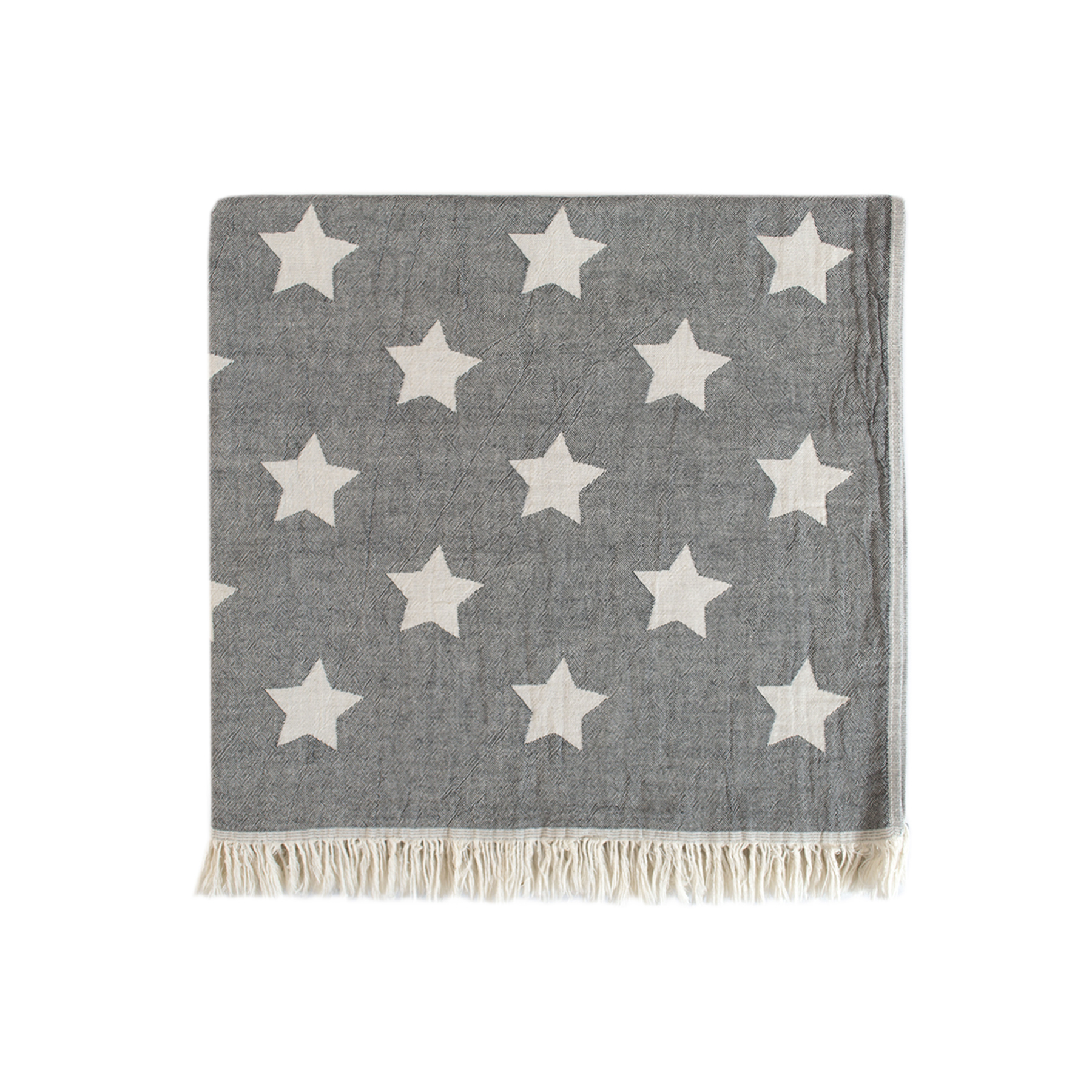 Рушник Lotus Home Pestemal - Star 90*160 black чорний - фото 2