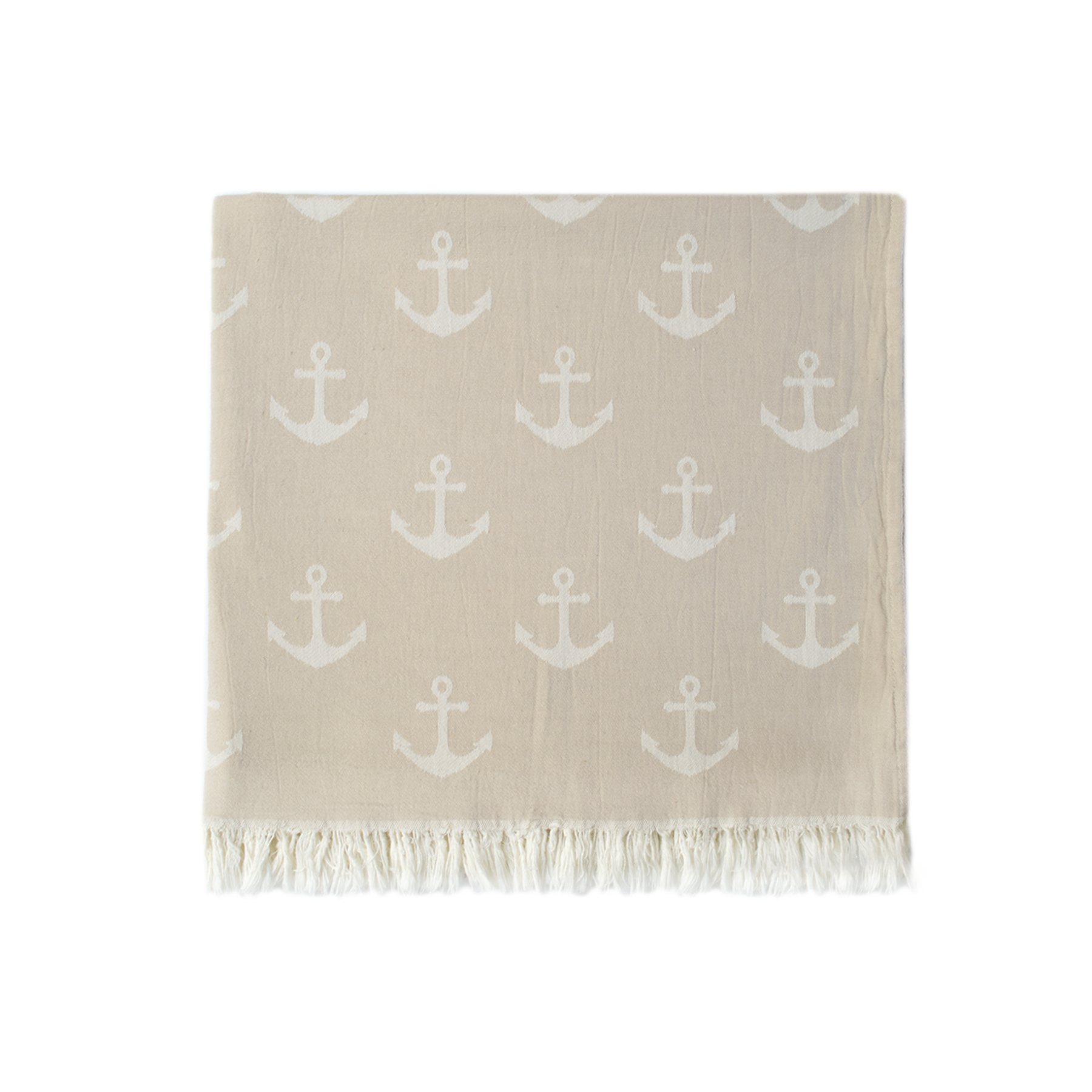 Рушник Lotus Home Pestemal - Anchor 90*160 beige бежевий - фото 2