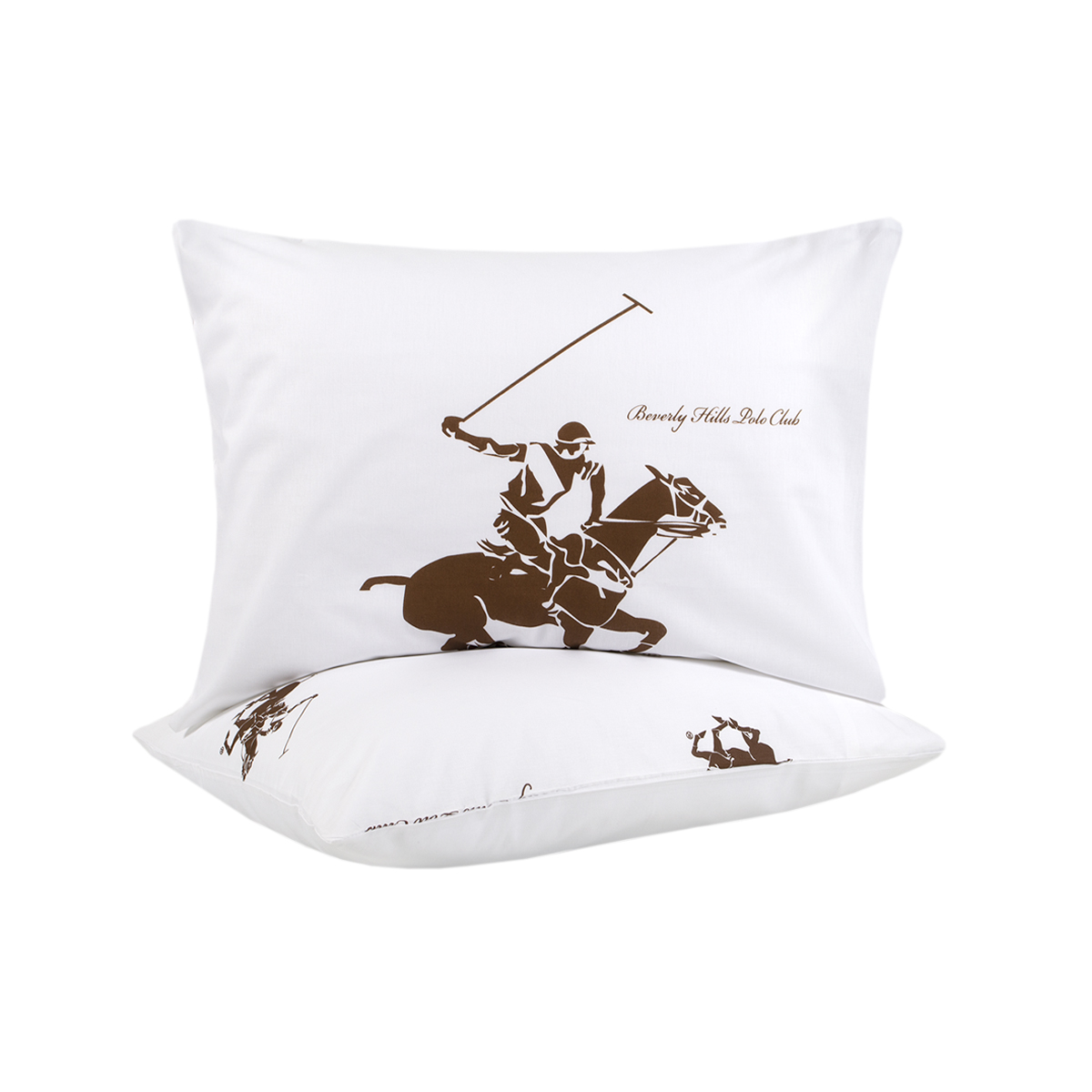 Наволочки Beverly Hills Polo Club - BHPC 004 Brown 50*70 (2 од)