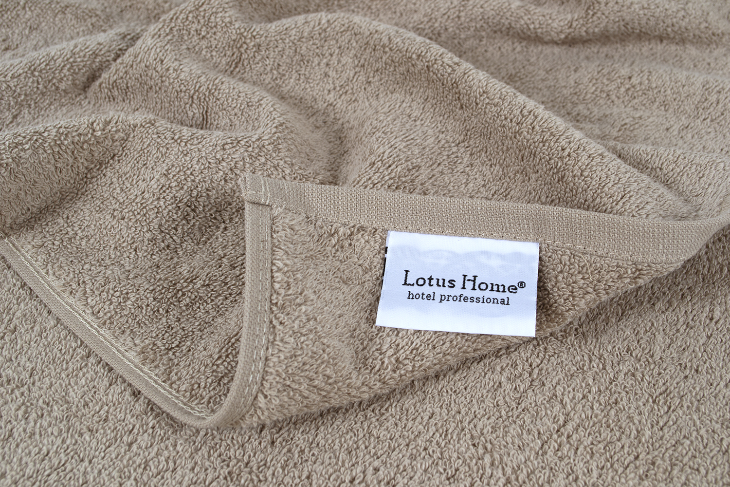 Рушник Lotus Home - Hotel Basic кавовий 70*140 (16/1) 400 г/м² - фото 4