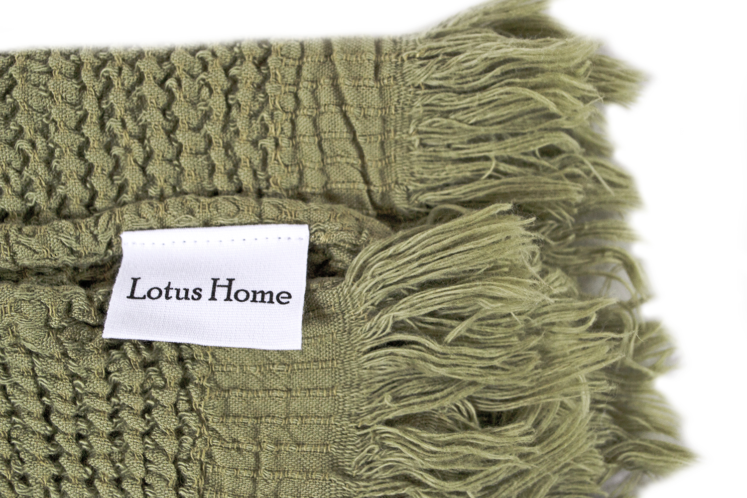 Рушник Lotus Home - Rius olive оливковий 50*100 - фото 3