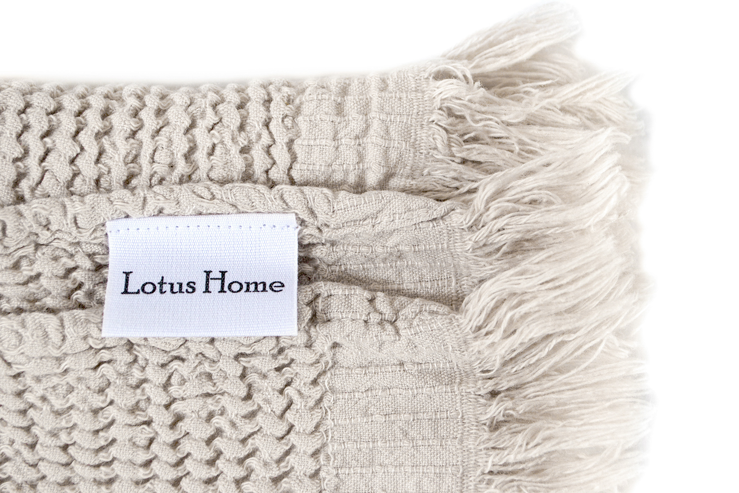 Рушник Lotus Home - Rius natural бежевий 50*100 - фото 3