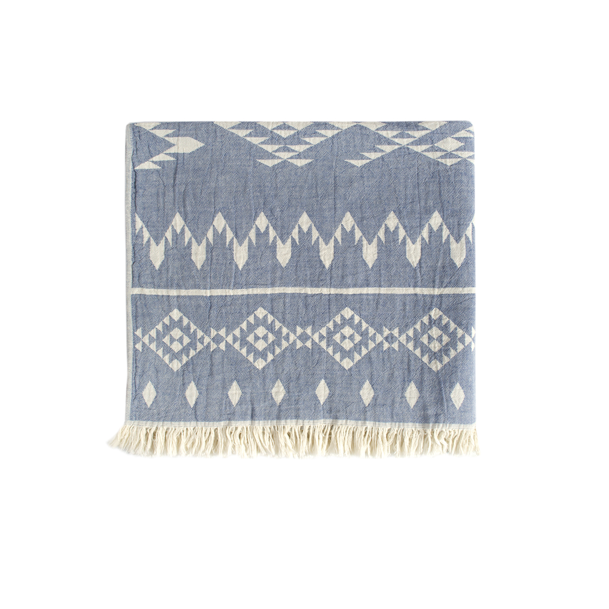 Рушник Barine Pestemal - Kilim 90*160 Denim синій - фото 2