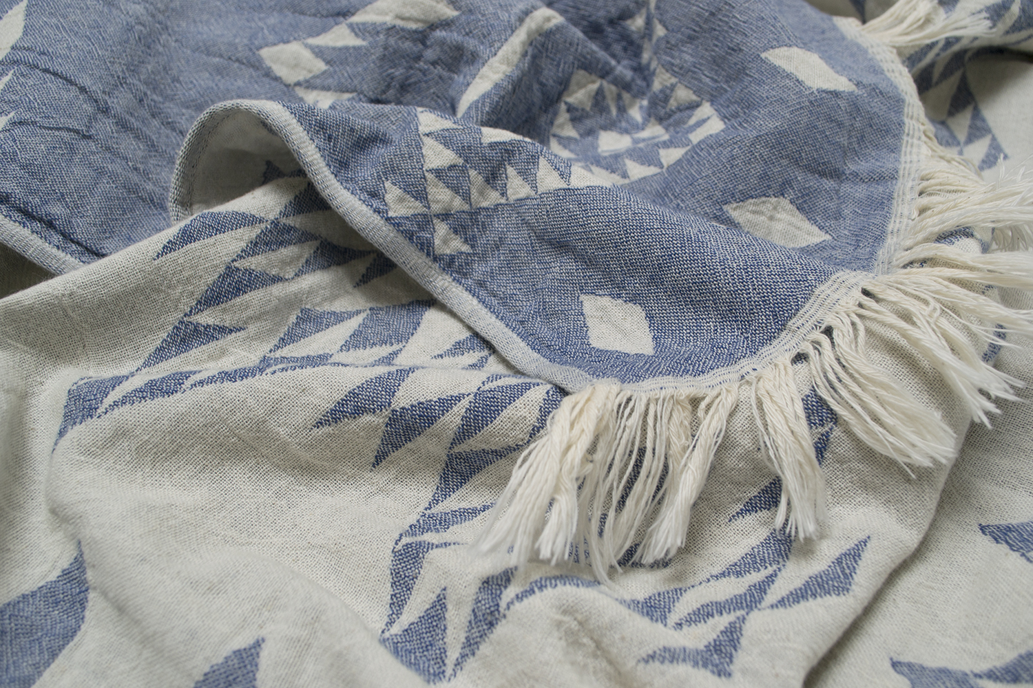 Рушник Barine Pestemal - Kilim 90*160 Denim синій - фото 3