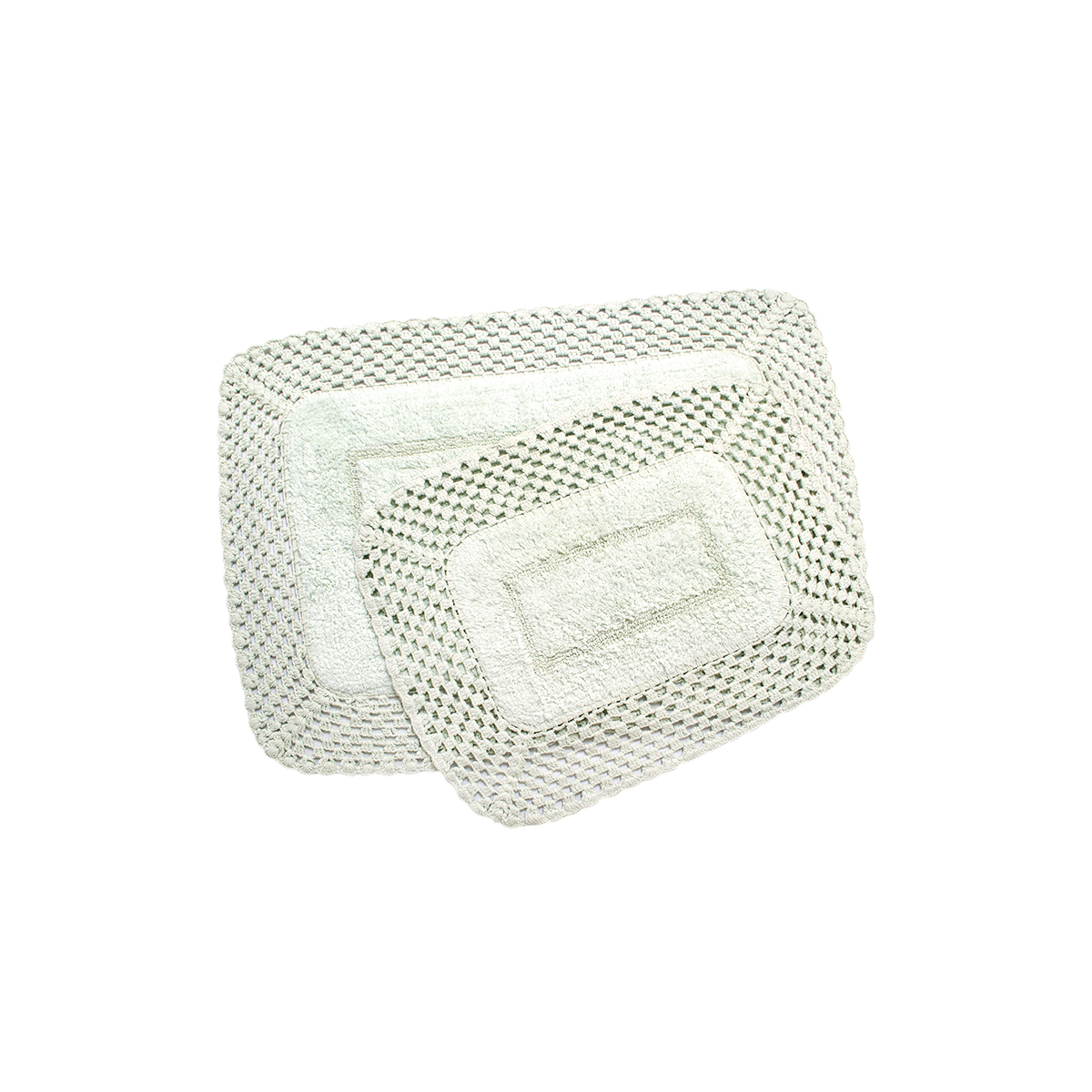 Набір килимків Irya - Lizz mint ментоловий 80*120+45*65