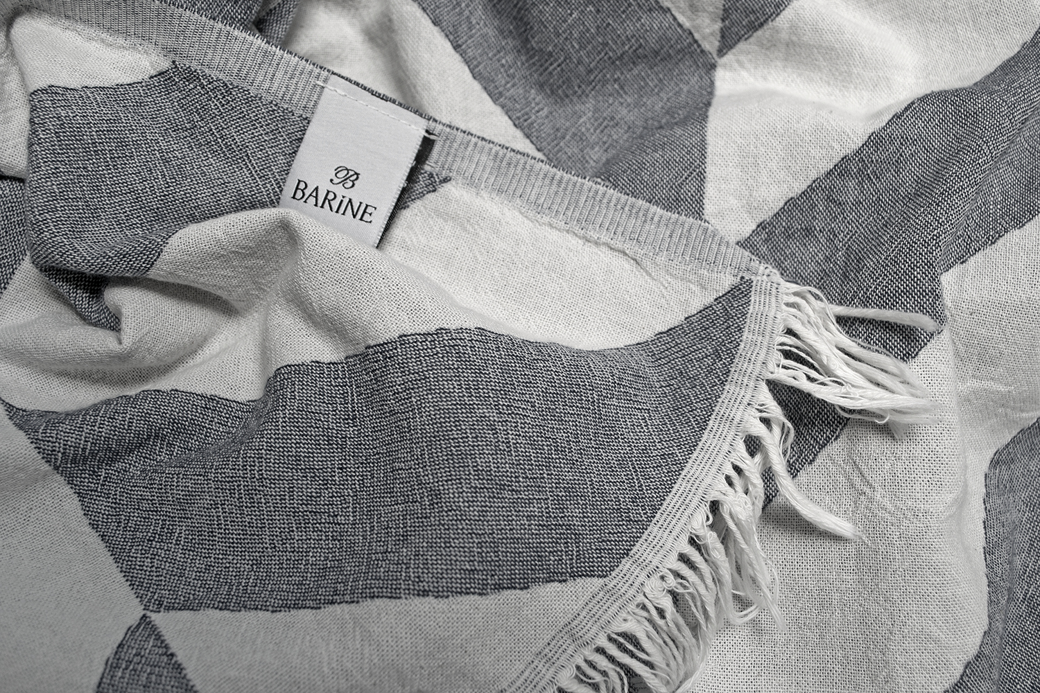 Плед-накидка Barine - Fishbone Throw Black 130*180 - фото 3