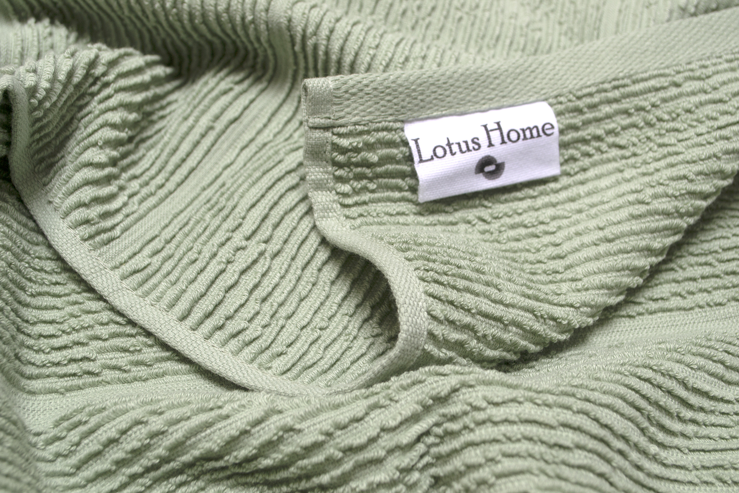 Рушник Lotus Home - Sophie sage green зелений 50*90 - фото 3