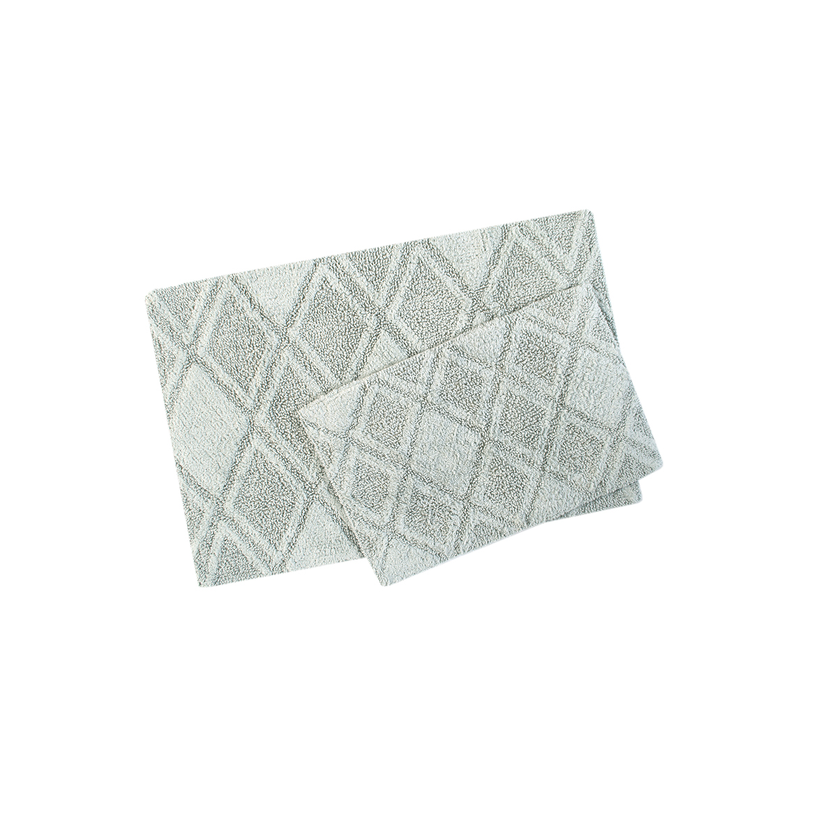Набір килимків Irya - Maxi mint сіро-ментоловий 60*90+40*60