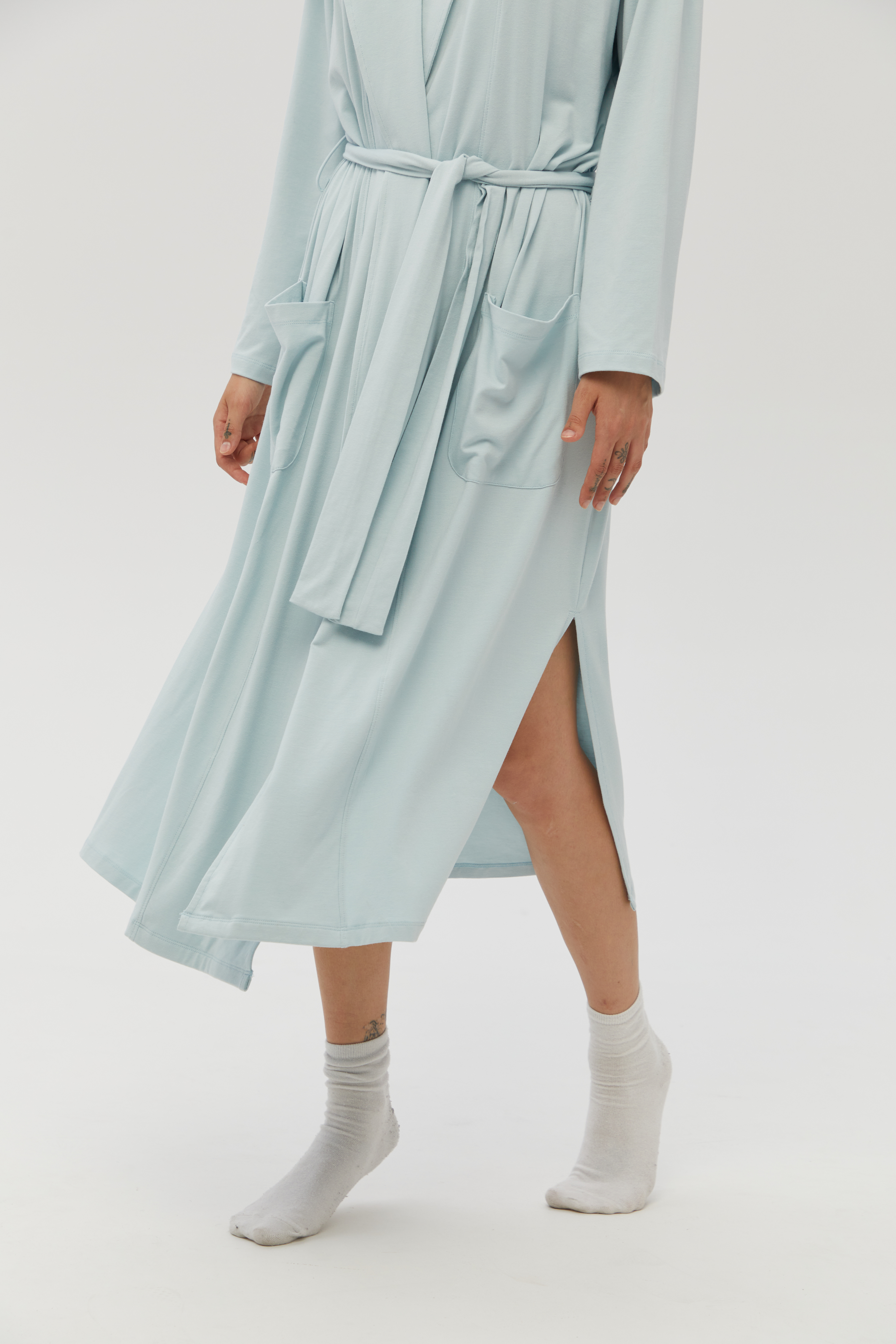 Халат Lotus Home - Affi blue S/M - фото 4