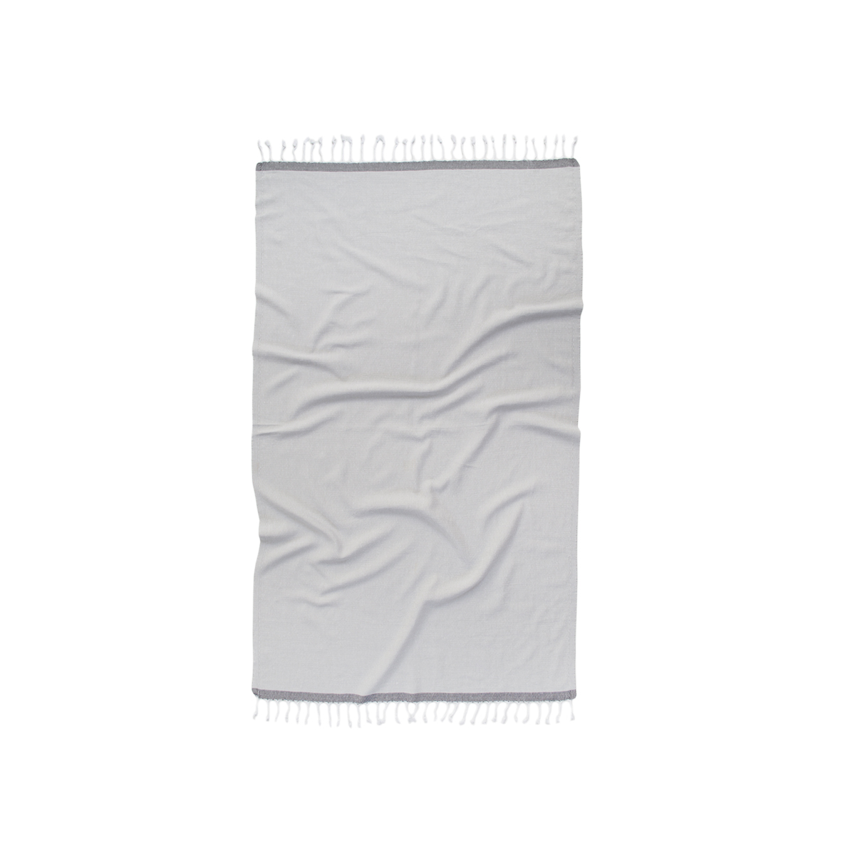Рушник Barine Pestemal - Basak 95*165 Light Grey-Grey сірий