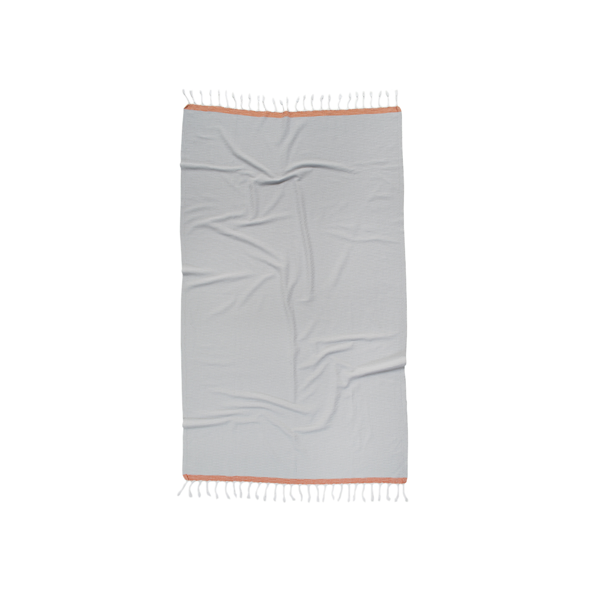 Рушник Barine Pestemal - Basak 95*165 Light Grey-Orange сірий-помаранчевий