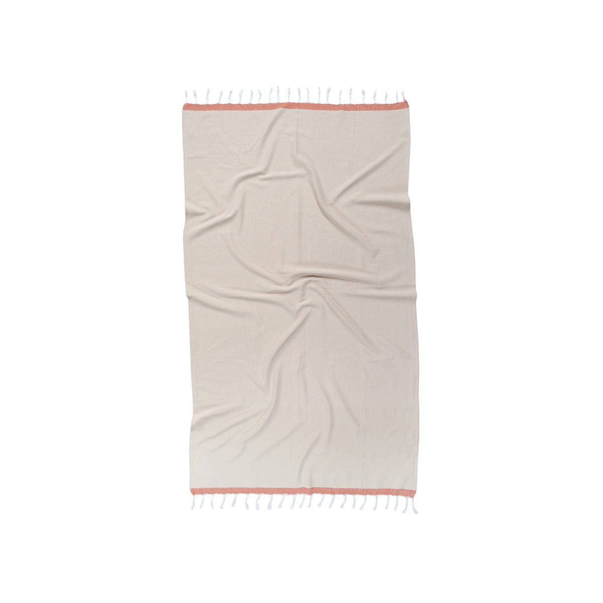 Рушник Barine Pestemal - Basak 95*165 Beige-Orange бежевий-помаранчевий