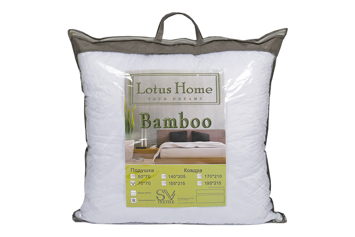 Подушка Lotus 70*70 - Bamboo - фото 5