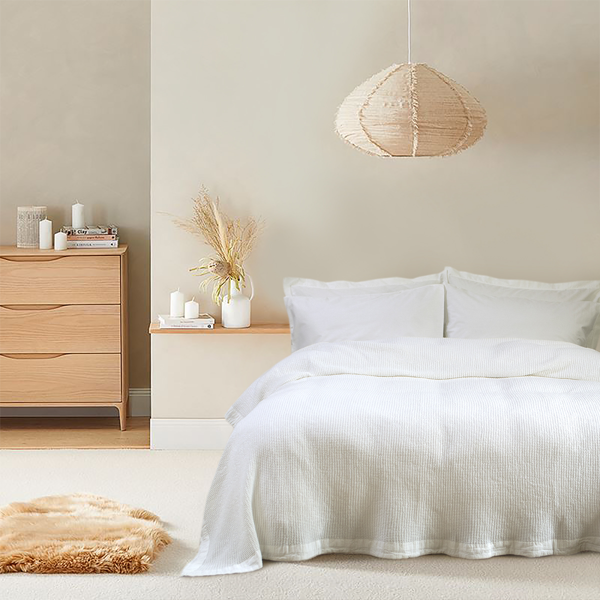 Покривало Lotus Home - Rius off white молочний 240*260 - фото 2