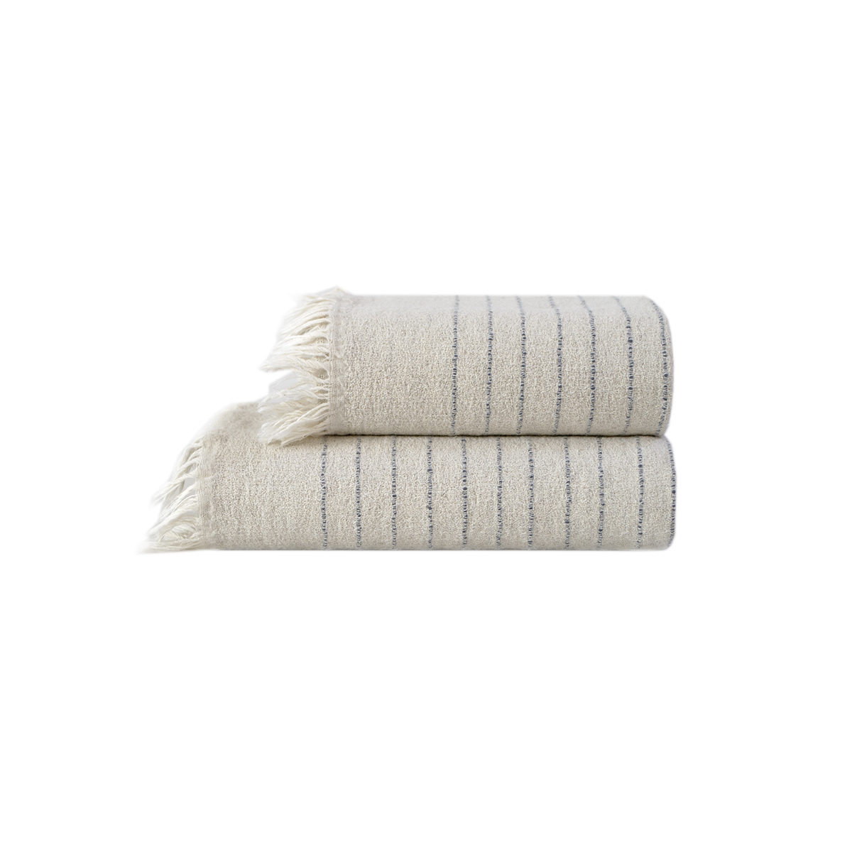 Рушник з льону Lotus Home - Line сірий 50*90 - фото 8