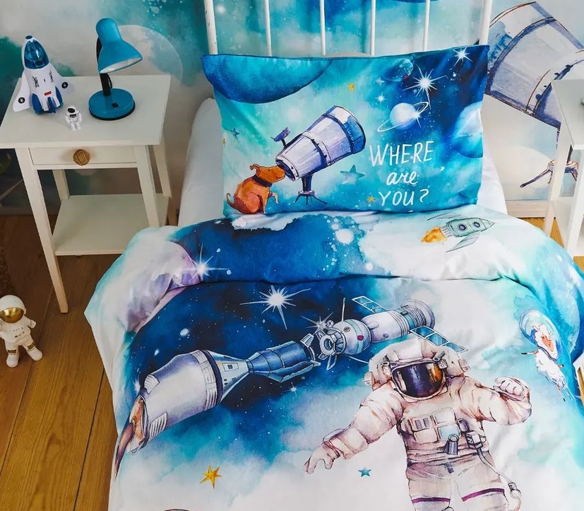 Підковдра з наволочкою Karaca Home - Young Space ранфорс підлітковий - фото 3