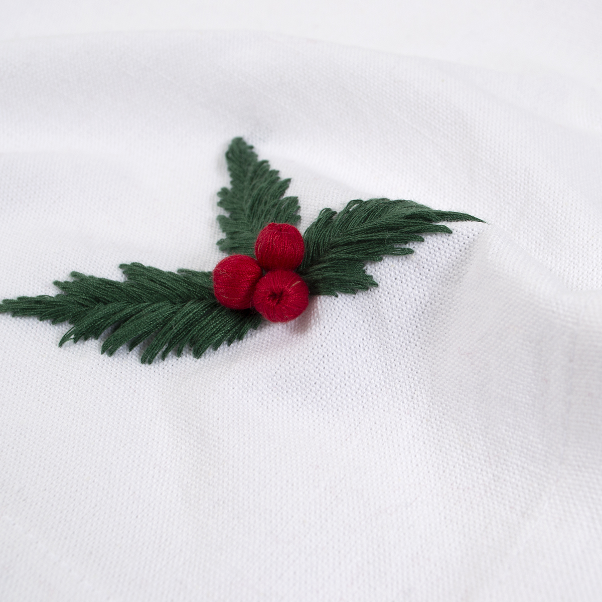 Набір столових серветок Lotus Home - Christmas Berry 48*48 (2 од) - фото 3