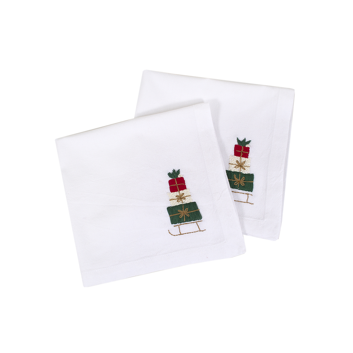 Набір столових серветок Lotus Home - Christmas Present 48*48 (2 од) - фото 2