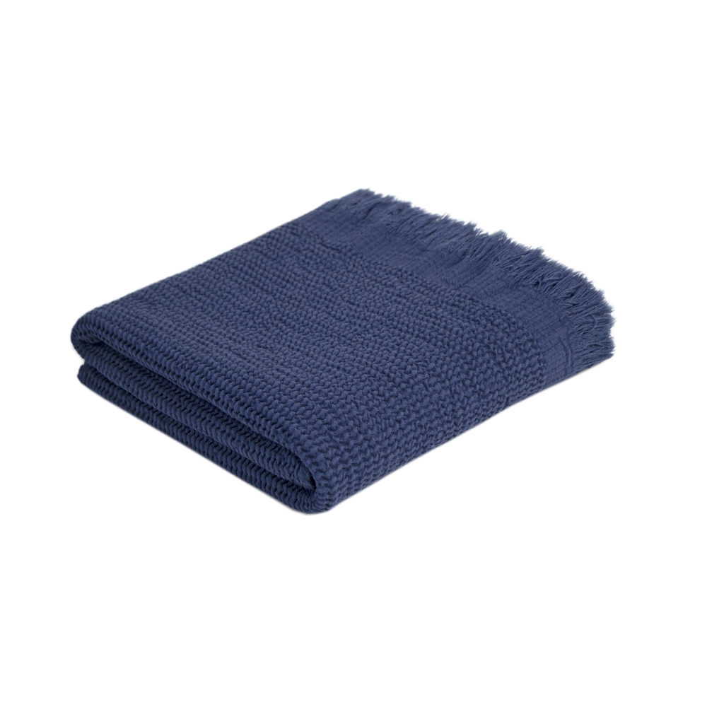 Рушник Lotus Home - Rius navy синій 90*170 - фото 6