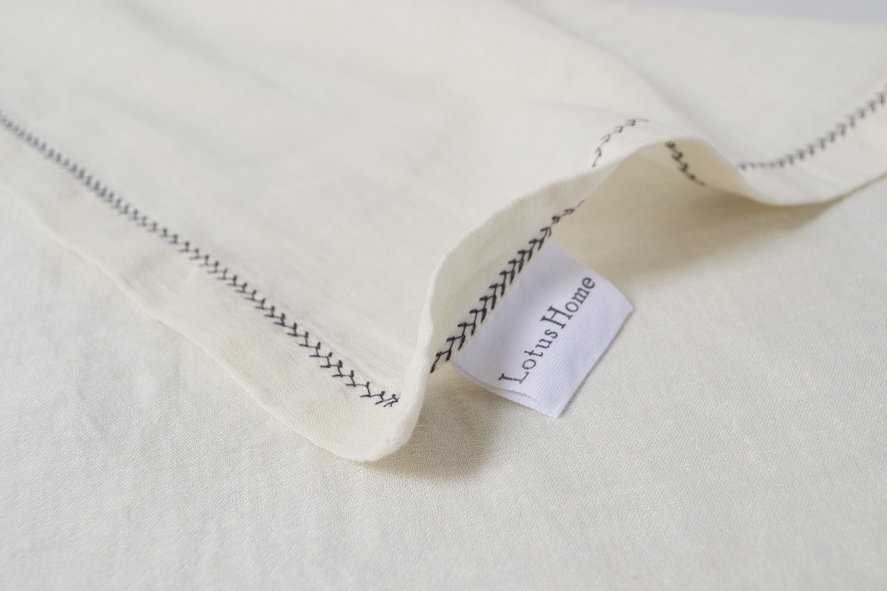 Набір столових серветок з льону Lotus Home - Benna off white 35*50 (2 од) - фото 3