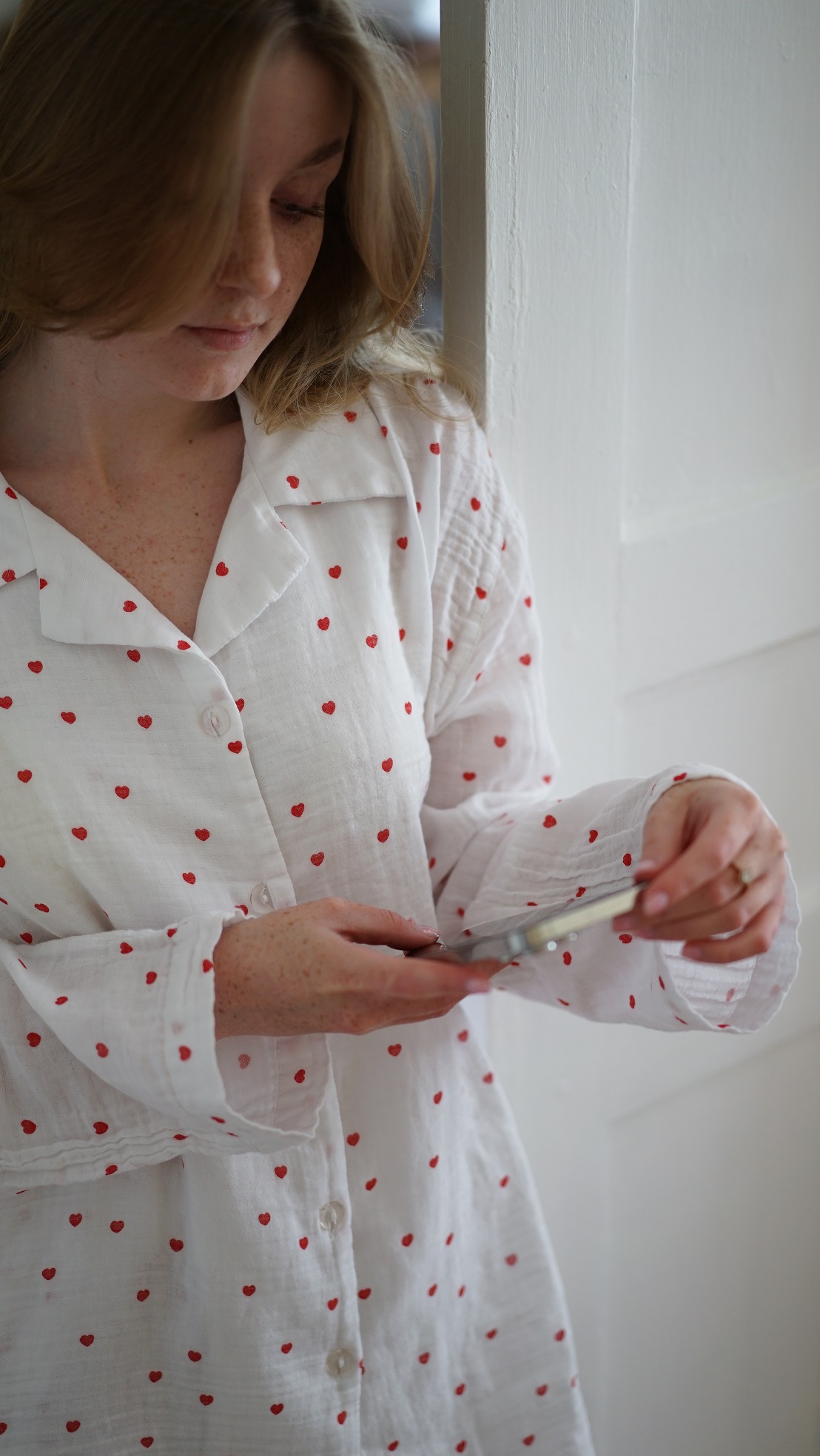 Піжама жіноча Lotus Home - Molly Heart muslin L/XL - фото 2