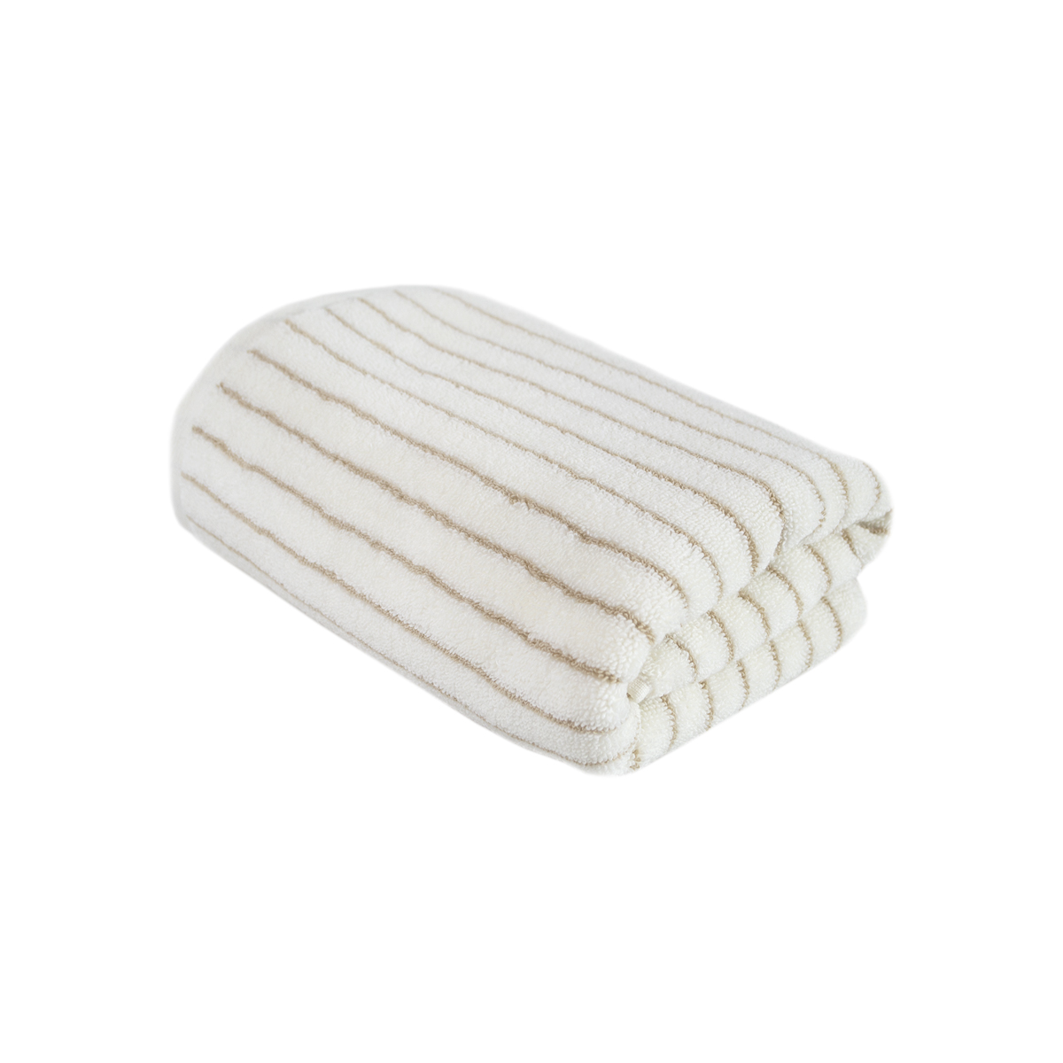 Рушник Lotus Home Готель Premium - Microcotton Stripe Ecru-Kahve 70*140 550 г/м² - фото 2