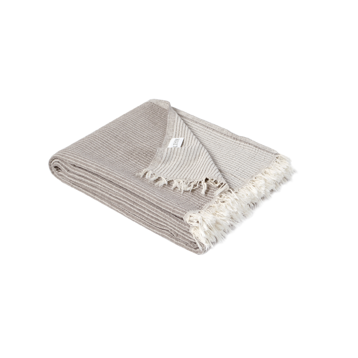 Покривало Lotus Home - Premium Stripe коричневий 190*225 - фото 6