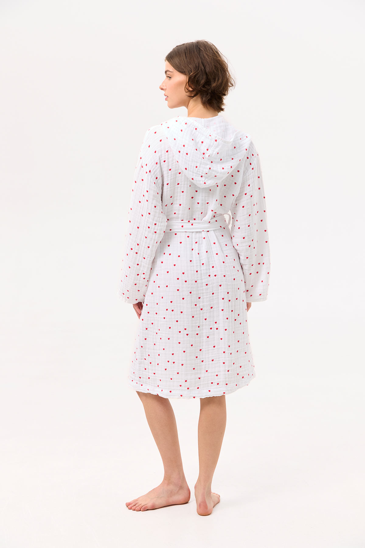 Халат Lotus Home - Molly Heart muslin L/XL - фото 3