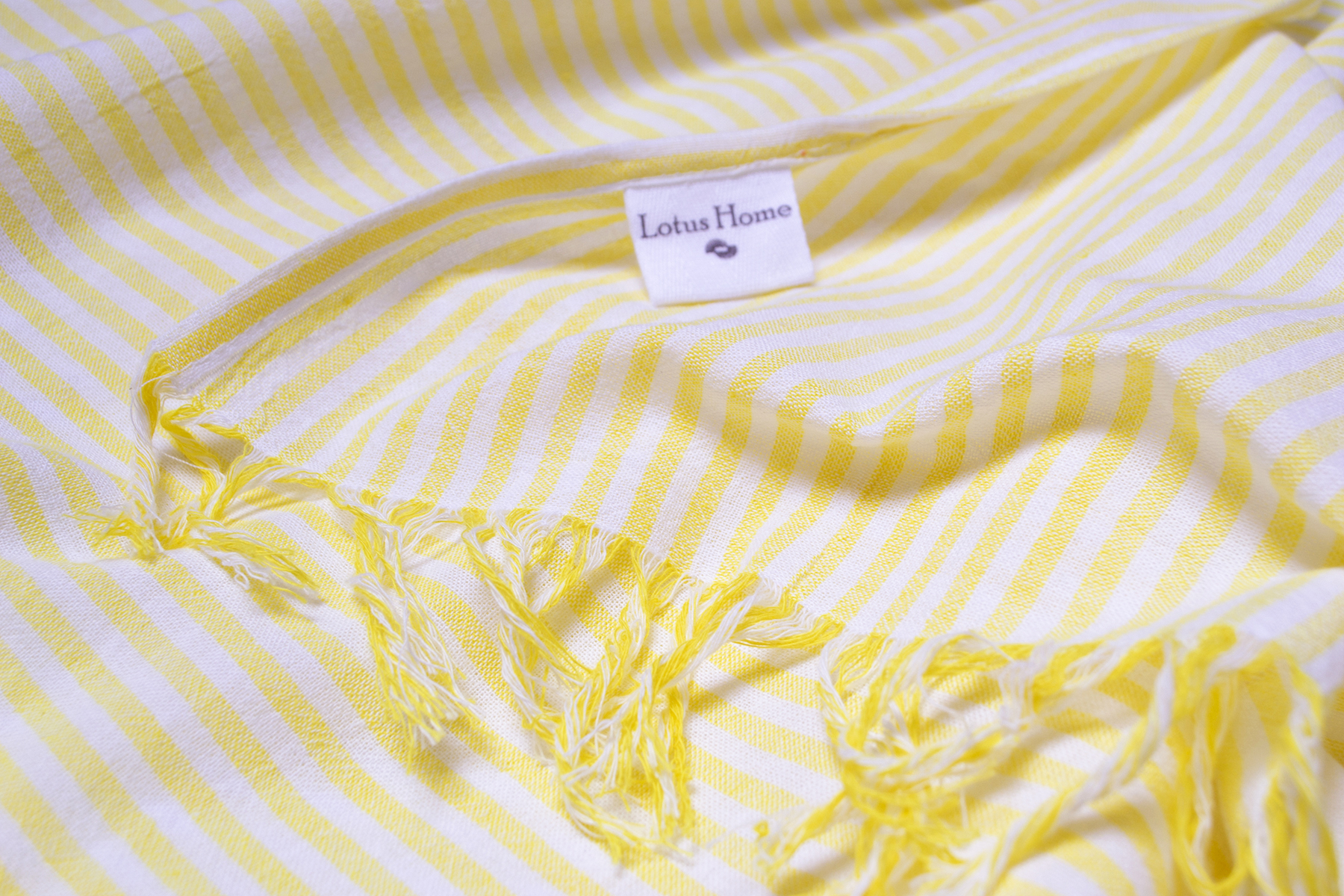 Рушник Lotus Home Pestemal - Argosa stripe 85*175 yellow жовтий - фото 3