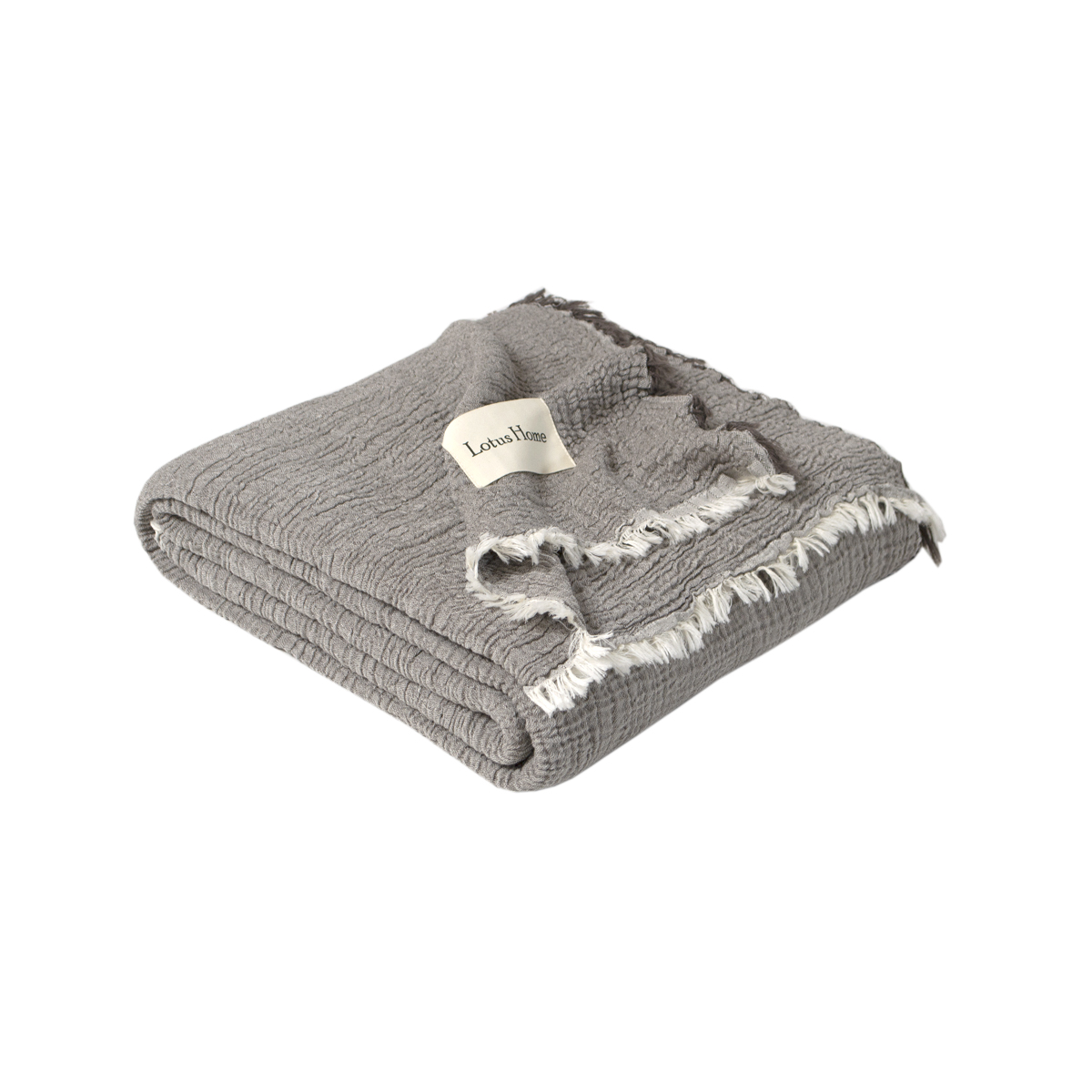 Покривало Lotus Home - Larna muslin anthracite 160*200 - фото 3