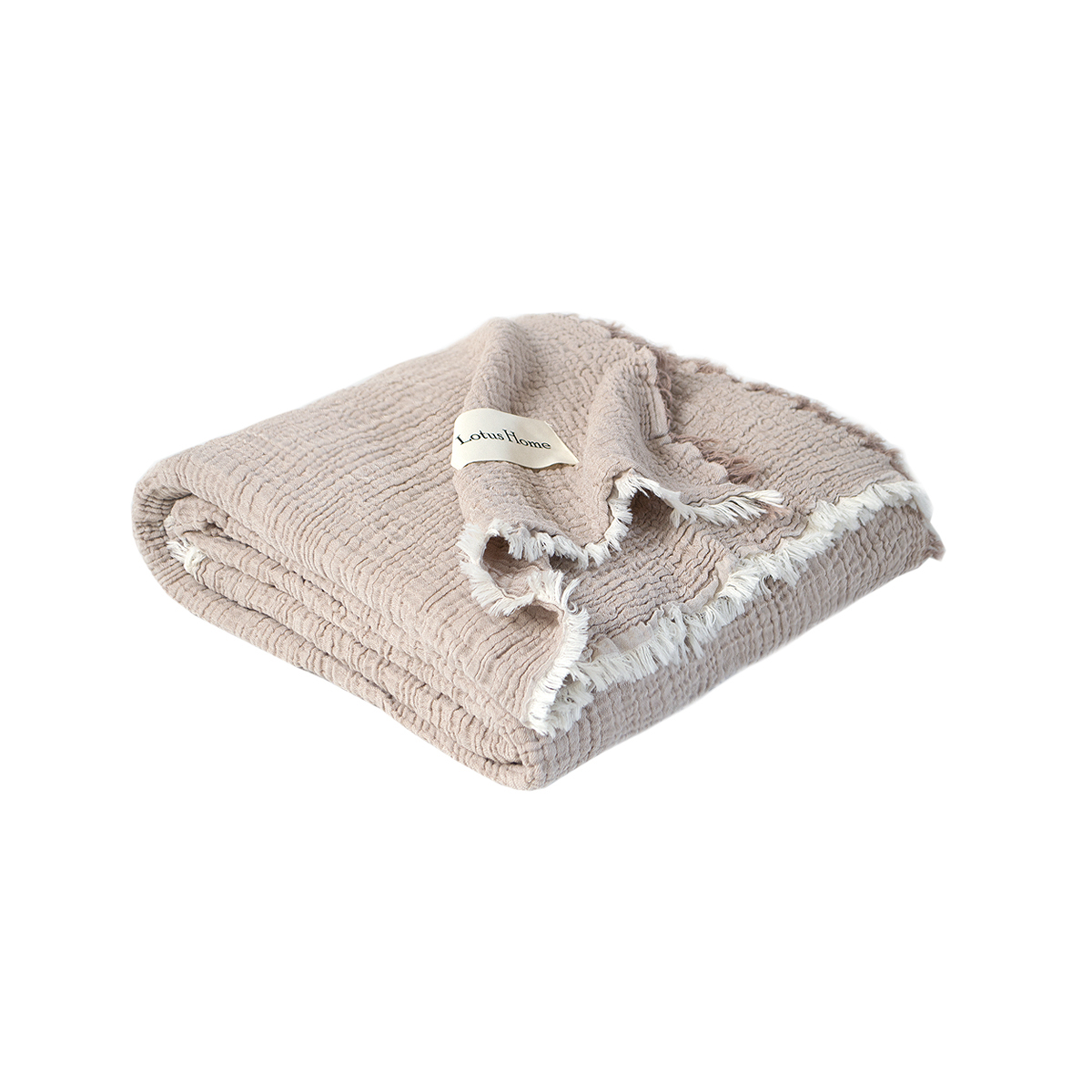 Покривало Lotus Home - Larna muslin beige 160*200 - фото 3