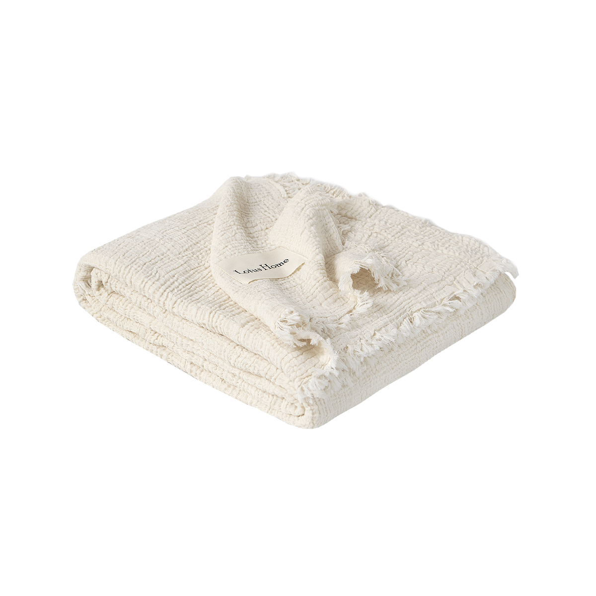 Покривало Lotus Home - Larna muslin cream 160*200 - фото 3
