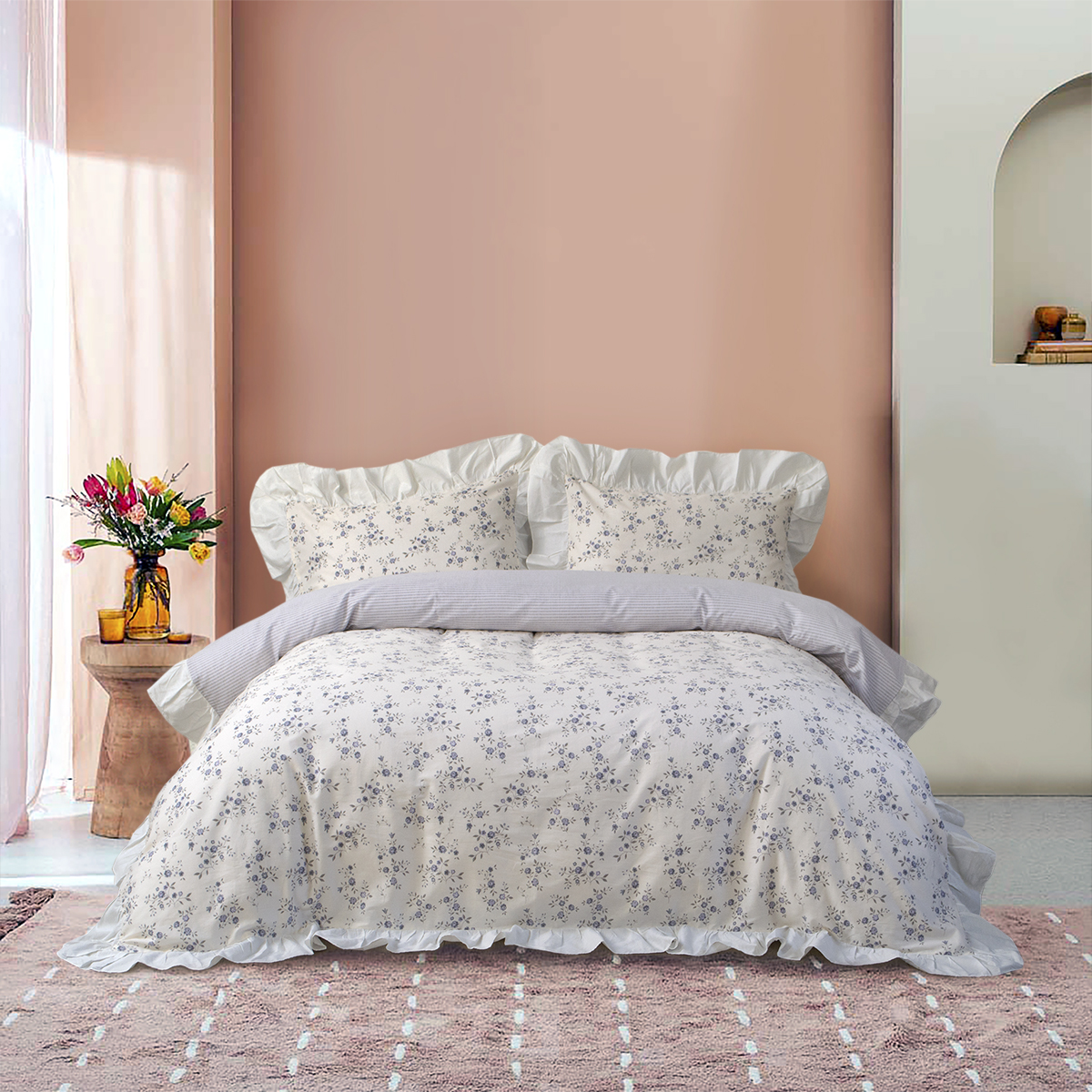 Постільна білизна сатин Lotus Home - Hena євро - фото 2